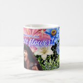 私はデリケートな花 コーヒーマグカップ (中央)