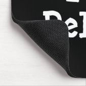 私はデリーナのハートTシャツが大好きです マウスパッド (コーナー)