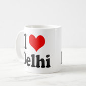 私はデリー、インドを愛します。 Mera Pyarデリー、インド コーヒーマグカップ (正面左)