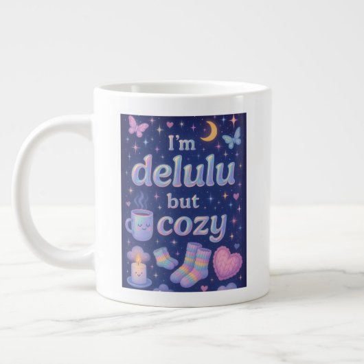 私はデルルだけど居心地は良い ジャンボコーヒーマグカップ (左)
