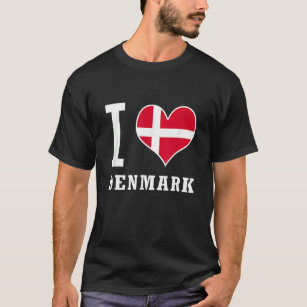 私はデンマークジェグエルスケールダンマークを愛する Tシャツ