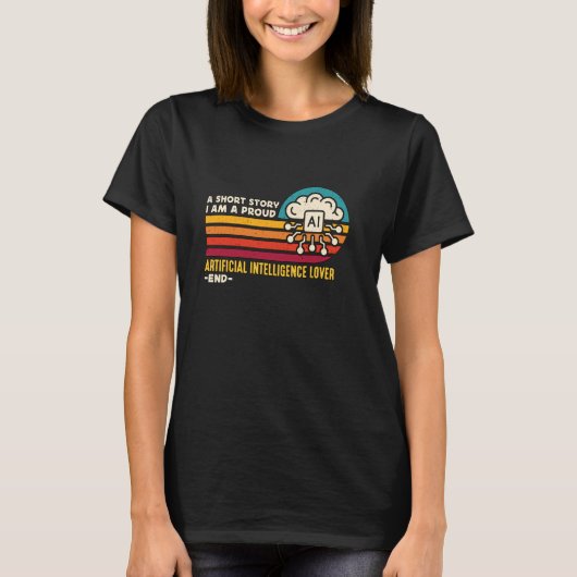 私はデータサイエンス人工インテルである Tシャツ (正面)