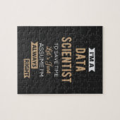 私はデータサイティストだ救よ、時間に合わせて ジグソーパズル (横)