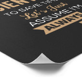 私はデータサイティストだ救よ、時間に合わせて ポスター (角)