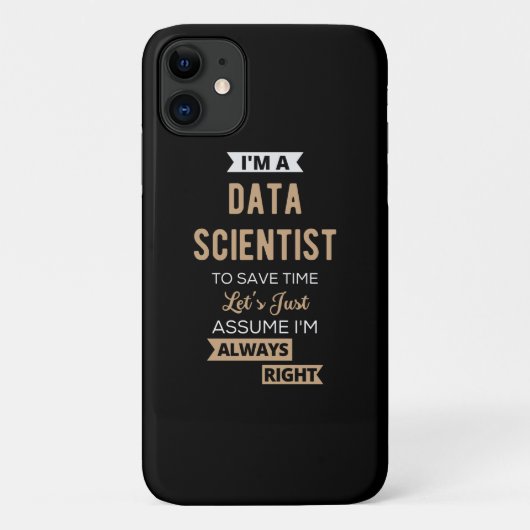 私はデータサイティストだ救よ、時間に合わせて Case-Mate iPhoneケース (裏面)