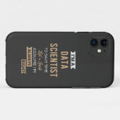 私はデータサイティストだ救よ、時間に合わせて Case-Mate iPhoneケース (裏面(横))