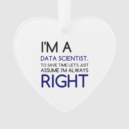 私はデータ科学者だ オーナメント (正面)