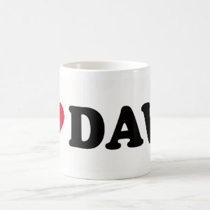 私はデーブを愛します コーヒーマグカップ