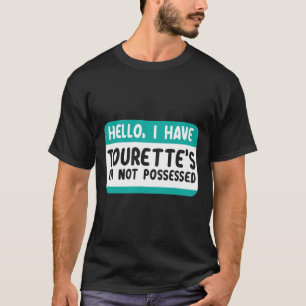 私はトゥレット症候群認識度ティール(緑がかった色)リボンDis Tシャツ