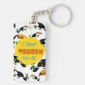 私はトゥーカンがそれを行うことを知っている キーホルダー (裏面)