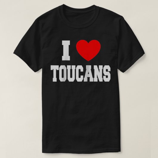 私はトゥーカンが大好き Tシャツ (デザイン正面)