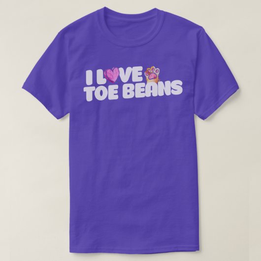 私はトウビーンズが大好きだ Tシャツ (デザイン正面)