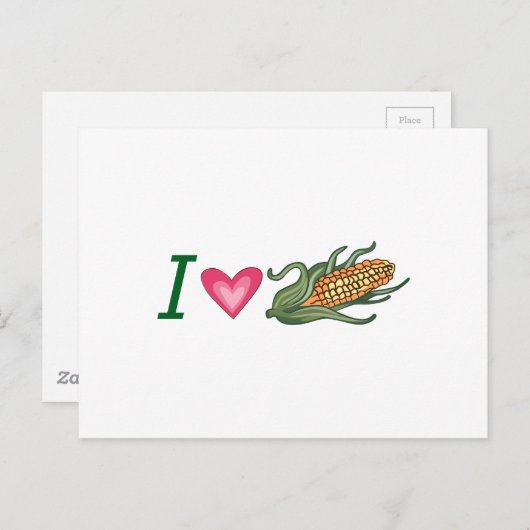 私はトウモロコシが大好き ポストカード (正面/裏面)