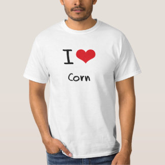 私はトウモロコシを愛します Tシャツ