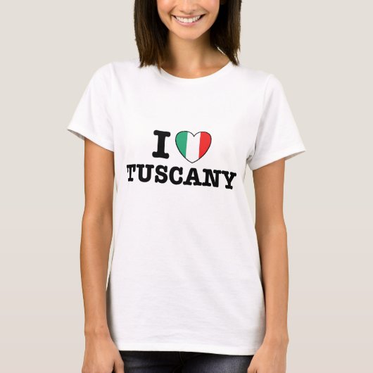 私はトスカーナを愛する Tシャツ (正面)
