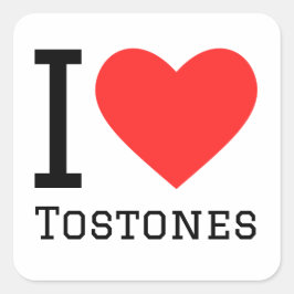 私はトストーンズが大好き スクエアシール