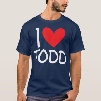私はトッド名パーソナライズされた男BFFの友人H愛 Tシャツ