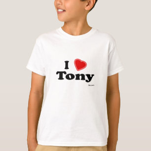 私はトニーを愛します Tシャツ