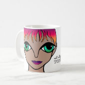 私はトペカアートギルドのマグカップを支持する コーヒーマグカップ (正面左)