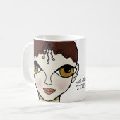 私はトペカアートギルドのマグカップを支持する コーヒーマグカップ (正面左)