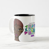 私はトペカアートギルドのマグカップを支持する ツートーンマグカップ (正面左)