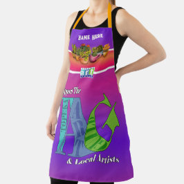 私はトペカアートギルドエプロンを応援する エプロン