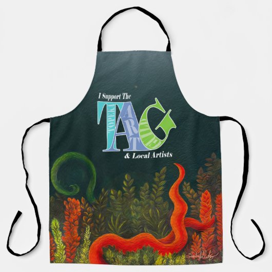 私はトペカアートギルドデザイン エプロン (正面)