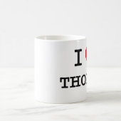 私はトマスを愛します コーヒーマグカップ (中央)