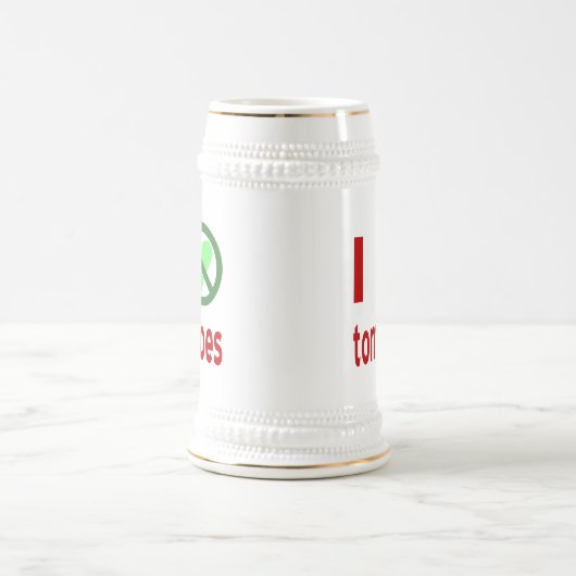 私はトマトが嫌いだ ビールジョッキ (中央)