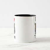 私はトラのマグを愛します ツートーンマグカップ (中央)