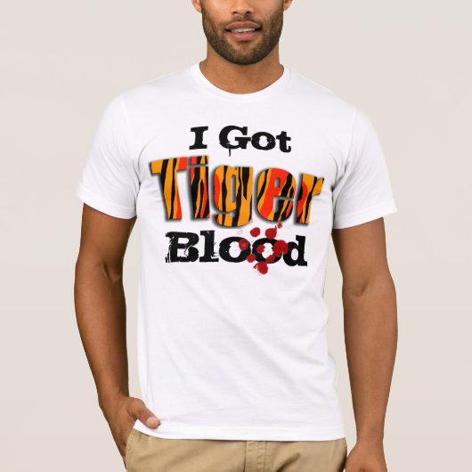 私はトラの血のTシャツを得ました Tシャツ (正面)