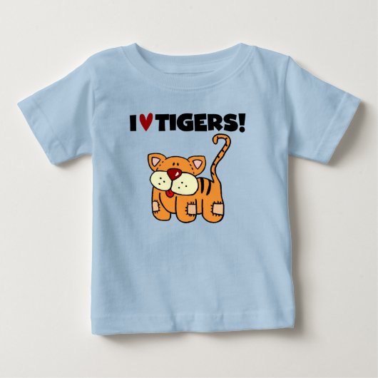 私はトラを愛します ベビーTシャツ (正面)
