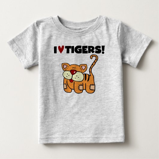 私はトラを愛します ベビーTシャツ (正面)