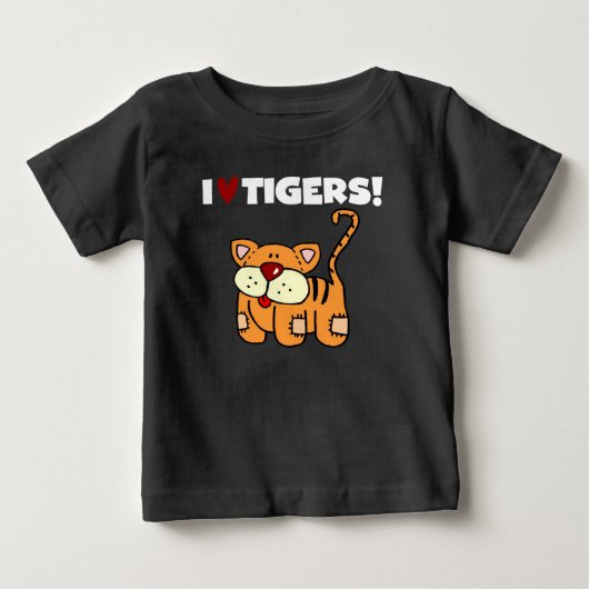 私はトラを愛します ベビーTシャツ (正面)