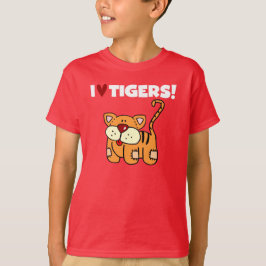 私はトラを愛します Tシャツ