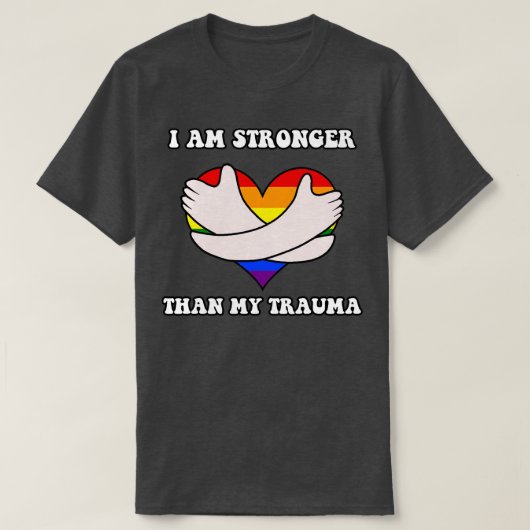 私はトラウマより強い Tシャツ (デザイン正面)