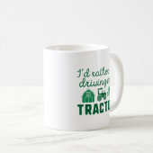 私はトラクターを運転したいの コーヒーマグカップ (正面右)