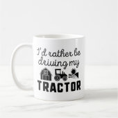 私はトラクターを運転したいの コーヒーマグカップ (左)