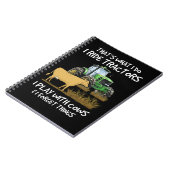 私はトラクター遊に乗って牛と一緒に忘れいる ノートブック (左側)