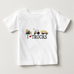 私はトラックのTシャツおよびギフトを愛します ベビーTシャツ