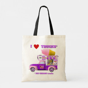 私はトラック(アイスクリームトラック)トートバッグが大好き トートバッグ
