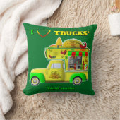 私はトラック（タコトラック）リバーシブル大好き クッション (ブランケット)