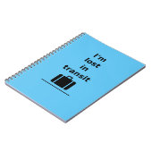 私はトランジット失った旅行スーツケースLight-モノトーンの ノートブック (左側)