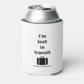 私はトランジット失った旅行スーツケースLight-モノトーンの 缶クーラー (缶裏面)
