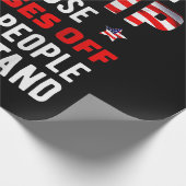 私はトランプが大好きだ。彼は私が知っている人々を怒らせるからだ ラッピングペーパー (角)