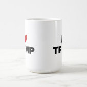 私はトランプが大好き コーヒーマグカップ (中央)