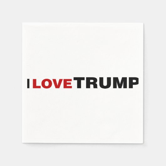 私はトランプが大好き スタンダードカクテルナプキン (正面)