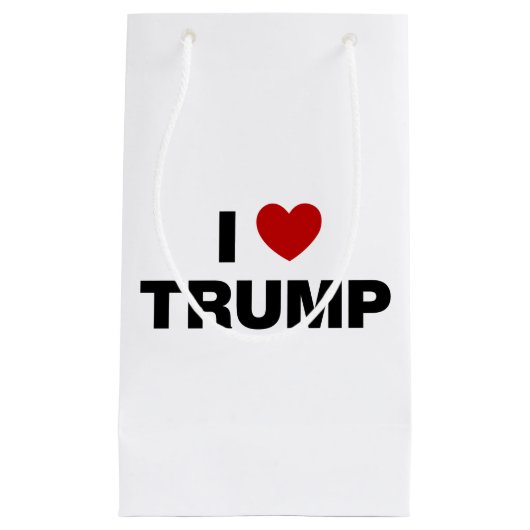 私はトランプが大好き スモールペーパーバッグ (正面)
