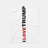 私はトランプが大好き フリースブランケット (正面)