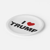 私はトランプが大好き ペーパープレート (アングル)